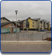 Looking towards Mill Rise from the steps